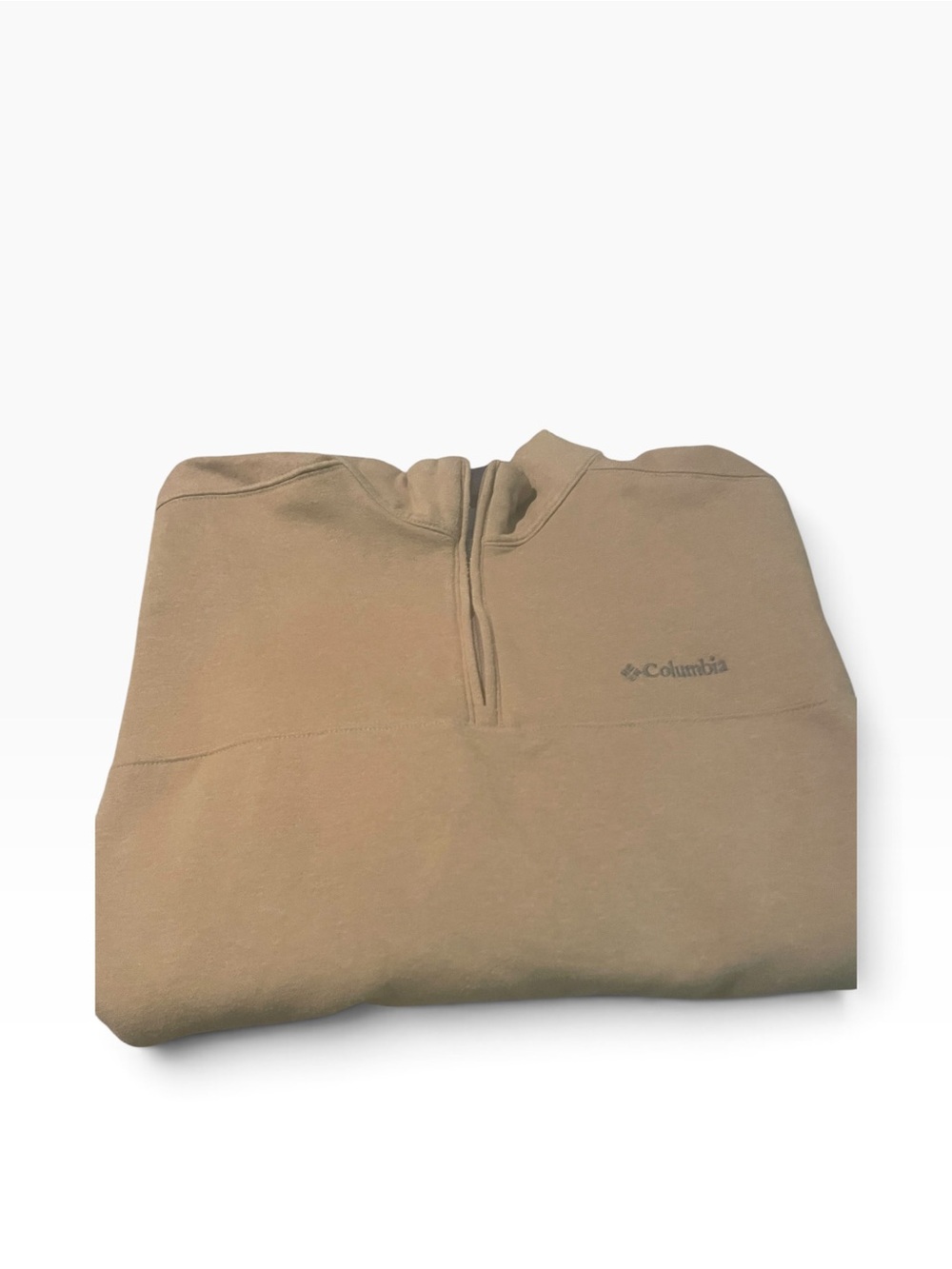 Columbia Men’s Tan Half-Zip Pullover Sweatshirt like new  size XXL